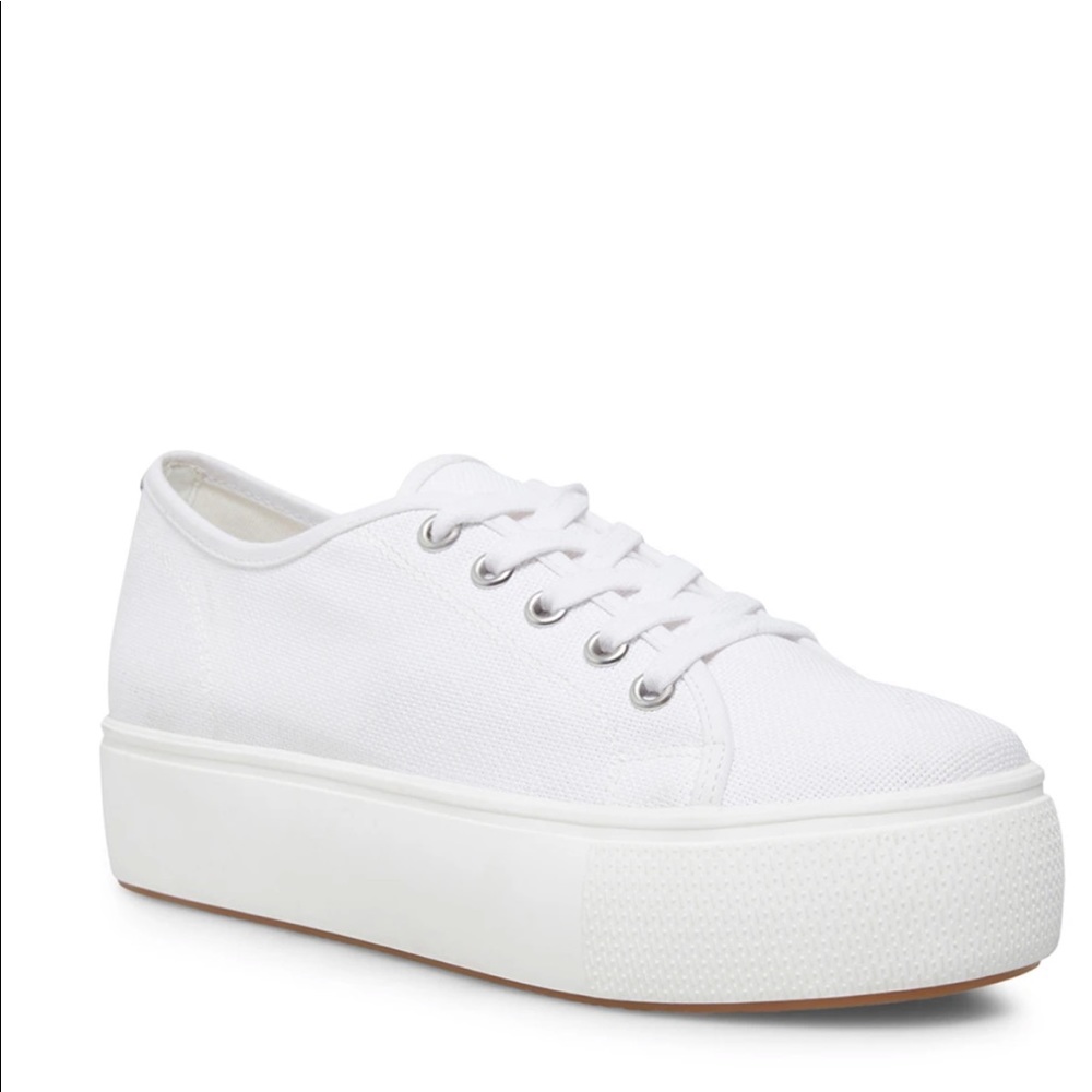 Steve Madden Elore White Platform Sneakers sz 7.5